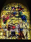 Vitrail de Chagall illustrant la tribu de Lévi