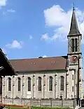 L'église, côté sud-ouest.