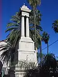 Monument ottoman devant la gare d’Haïfa Est élevé en 1905 pour commémorer l’ouverture de l’embranchement du chemin de fer du Hedjaz par la vallée de Jezreel.