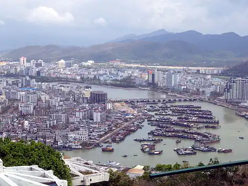 Partie Est de Sanya en 2005