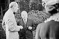 L'ambassadeur britannique lord Halifax et l'ambassadeur russe Maxim Litvinoff lors d'une réception à l'ambassade de Nouvelle-Zélande à Washington, printemps 1942