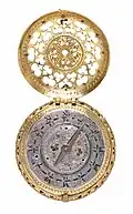 Horloge de cou avec alarme, Johannes Reinbold, vers 1600 (Inv. K-0473)