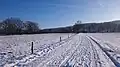 Hameau de Sézéria en hiver.