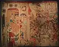 Tenture de la Destruction de Jérusalem : Néron envoie Vespasien et Titus en Judée. Tapisserie de laine et soie. Tournai, entre 1465 et 1475.
