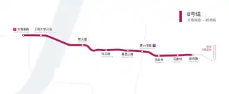 Voir la carte de la ligne.