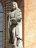 Représentaion de l'artiste sur une maison à Hanovre