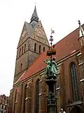 L'église Marktkirche, centre de la vieille ville.