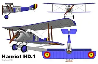 vue en plan de l’avion