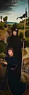 Jeune homme en prière devant Guillaume de Maleval, Hans Memling, 1470