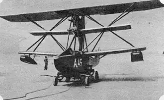 Vue de l'avion.