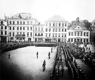 Appel du 75e régiment d'infanterie (de) à Brême, 1891.