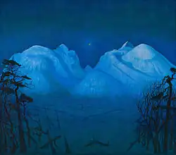 Nuit d'hiver dans les montagnes, 1914, Musée national d'Art, d'Architecture et de Design, Oslo