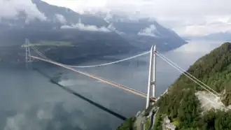 Vue depuis l'est.