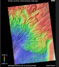 Partie Est du flux Harmakhis Vallis