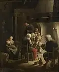 Intérieur de cuisine d'une famille paysanne (1794).