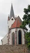 L'église, côté est.