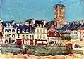 Childe Hassam : Quai à Lannion (1910).
