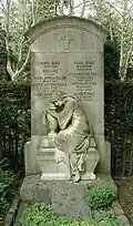 Sépulture Binz, dont les sculpteurs Fidel Binz (1850-1929) et Hermann Binz (1876-1946).