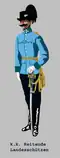 Capitaine de fusiliers alpin du Tyrol en tenue de parade