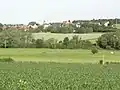 Paysage avec vue du village.