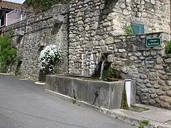 Fontaine et bassin.