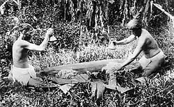 Deux hommes préparant du poï (1890)