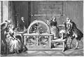 Machine d'Hawksbee utilisée par l'abbé Nollet (1767).