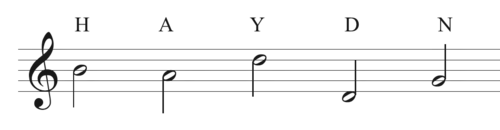 motif musical Haydn