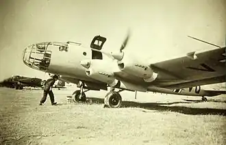 Vue de l'avion.