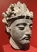 Tête de Bodhisattva.