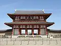 Suzakumon ouvrant le Palais Heijō, ville de Nara.