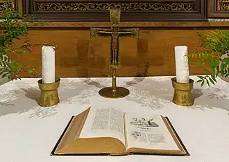 La Bible exposée dans la collégiale