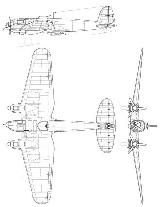 vue en plan de l’avion