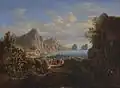 Heinrich Jakob Fried : Une partie de l'île de Capri (sans date)