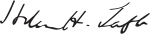 Signature de Helen Herron Taft
