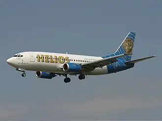 5B-DBY, le Boeing 737-300 impliqué, ici photographié 3 jours avant l'accident.