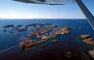 Vue aérienne.