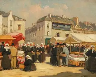 Le Marché aux étoffes à Quimperlé