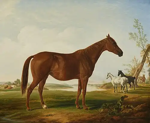 Fashion dans un paysage, 1855.