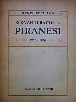 Giovanni Battista Piranesi (Paris, H. Laurens, 1918).