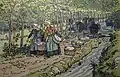 Henri Rivière : Lavoir à Tréboul (1909, lithographie sur papier vélin).