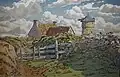 Henri Rivière : Vieux moulin à Loguivy (1910, lithographie sur papier vélin).