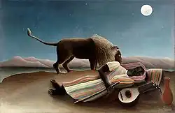 La Bohémienne endormie, Henri Rousseau, 1897.