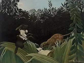 Éclaireurs attaqués par un tigre, 1904 – Fondation Barnes, Philadelphie.