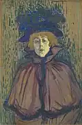 Jane Avril (1892), huile sur toile (63,2&nbsp;×&nbsp;42,2&nbsp;cm), Williamstown, Massachusetts, Clark Art Institute.