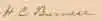 Signature de Henry Cornelius Burnett