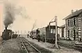 La gare du LBB avant 1914.