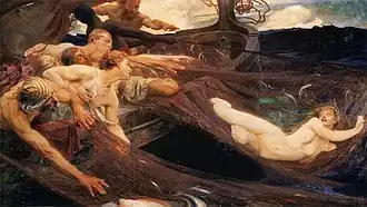Draper, La jeune fille de la mer, 1894