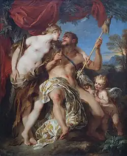 François Lemoyne, 1724, Hercule et Omphale - Musée du Louvre, Paris.