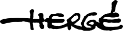 La signature d'Hergé